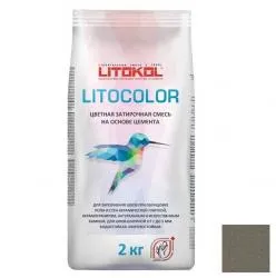 Затирка цементная Litokol Litocolor L. 12 Темно-серая 2кг 479460002