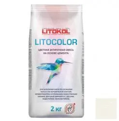 Затирка цементная Litokol Litocolor L. 00 белая 2кг 479430002