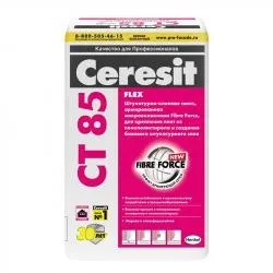 Штукатурно-клеевая смесь Ceresit CT85 Flex для пенополистирола 25кг 792179