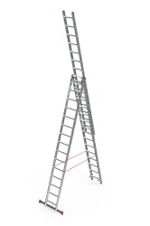 Лестница Sarayli трехсекционная алюминиевая 3х6 ст. 4306