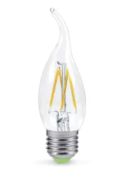 Лампа светодиодная LED-СВЕЧА НА ВЕТРУ-PREMIUM 5Вт Е27 3000К прозрачная/ASD