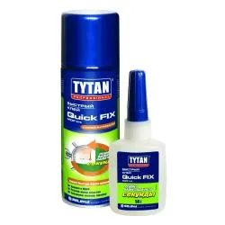 Клей цианоакрилатный TYTAN двухкомпонентный для МДФ 200мл /50мл