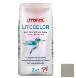 Затирка цементная Litokol Litocolor L. 11 серая 2кг 479440002