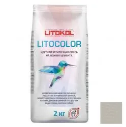 Затирка цементная Litokol Litocolor L. 10 светло-серая 2кг 479450002