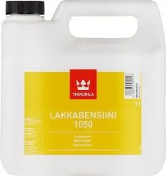 Уайт-спирит TIKKURILA LAKKABENSIINI 1050 3л высокоочищенный с легким запахом 00610500030