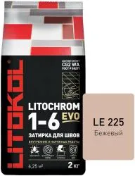 Затирка цементная Litokol Litochrom EVO 1-6 LE 225 бежевый 2кг 500230002