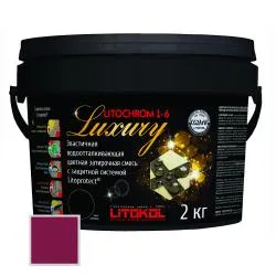 Затирка цементная Litokol Litochrom 1-6 Luxury 2кг C. 680 Меланзана 421270002