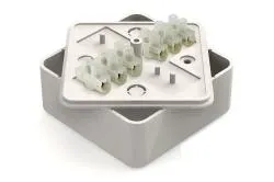 Коробка распаячная TDM КР 75х75х20 ОП с клем колодкой белая IP40 TDM SQ1401-0204