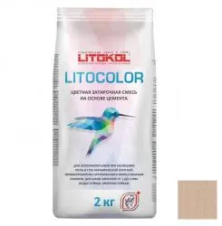 Затирка цементная Litokol Litocolor L. 23 Темно-бежевая 2кг 479500002