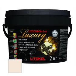 Затирка цементная Litokol Litochrom 1-6 Luxury 2кг C. 130 Песочный 354150002