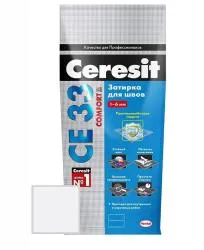Затирка цементная Ceresit CE33 № 04 серебристо-серый 2кг 2092317
