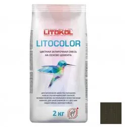 Затирка цементная Litokol Litocolor L. 14 антрацит 2кг 479480002