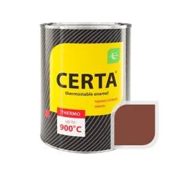 Термостойкая эмаль CERTA красно-коричневая до 500 °C 0,8 кг