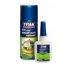 Клей цианоакрилатный TYTAN двухкомпонентный для МДФ 400мл /100мл