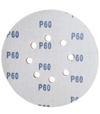 Круг шлифовальный PATRIOT на липучке, 150мм, 8 отверстий, Р60, 5 шт