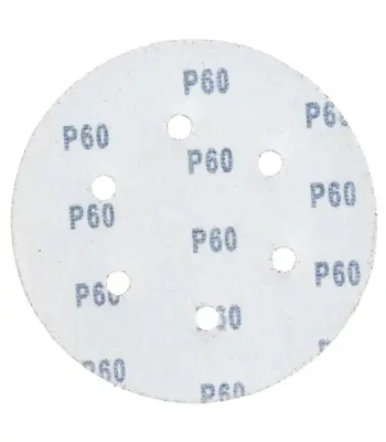 Круг шлифовальный PATRIOT на липучке, 150мм, 6 отверстий, Р60, 5 шт