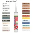 Клей-герметик MAPEI MAPESIL AC силиконовый 310мл №116 Серый Мускус 4811642IT