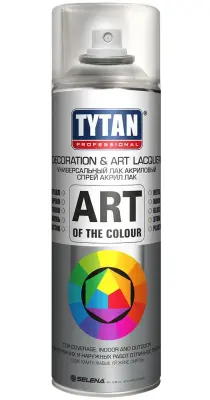 Лак аэрозольный TYTAN Art of the colour 400мл бесцветный глянец