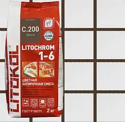 Затирка цементная Litokol Litochrom 1-6 2кг C.200 венге 224290003