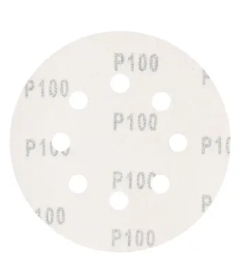 Круг шлифовальный PATRIOT на липучке, 150мм, 8 отверстий, Р100, 5 шт