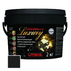 Затирка цементная Litokol Litochrom 1-6 2кг C.470 черный 248500003