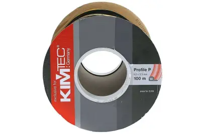 Уплотнитель "KIM TEC" Р-профиль 9х5,5мм  коричневый, 100м(1/6)  04-14-06